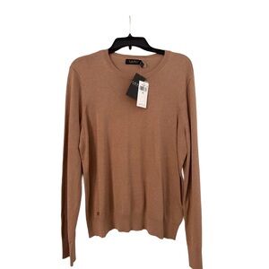 Ralph Lauren Womens Brown Top Sweater